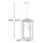 Birten 3 - Light 20.9“ H Outdoor Hanging Lantern-1841970245