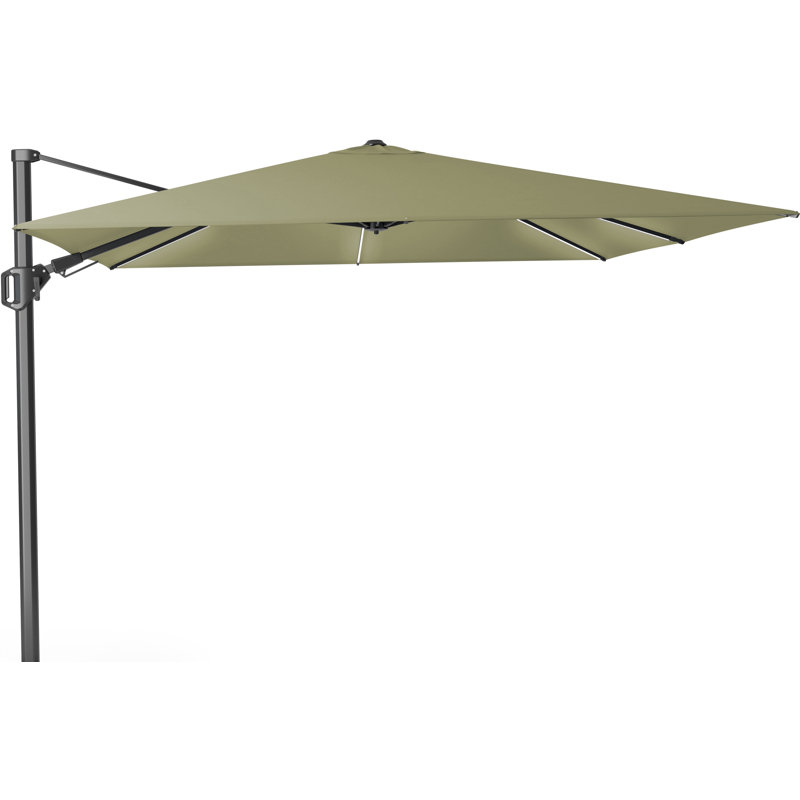 Cerena 300cm Lighted Cantilever Parasol, Green