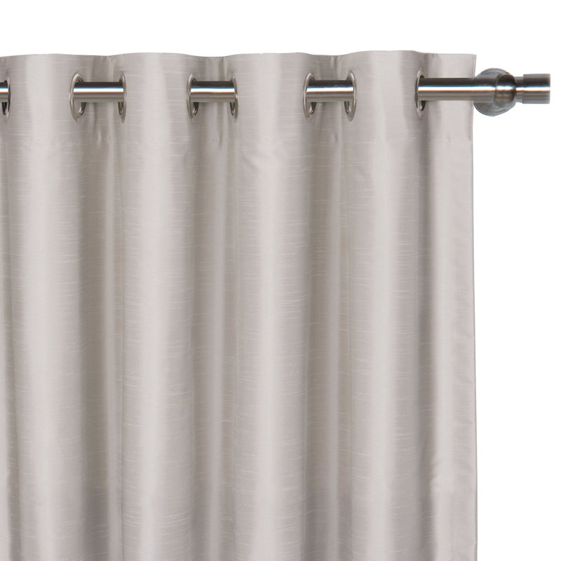 Edris Room Darkening Curtain, 96" x 120", Fog