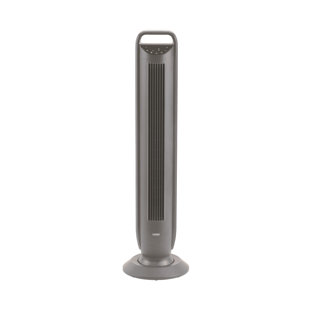 Ventilateur tour gris avec commande tactile