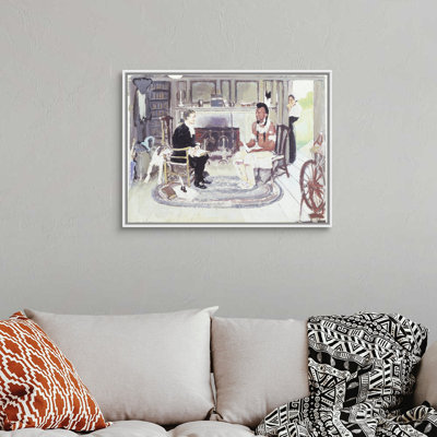 Norman Rockwell " John Sargent & Chief Konkapot " by Norman Rockwell Painting Print