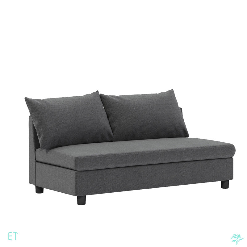 Pièce modulaire - causeuse, partie de canapé modulaire, chenille, style minimaliste, 2 couleurs, non pour utilisation séparée