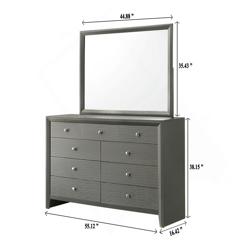 Commode ronde contemporaine à 9 tiroirs 1Pc