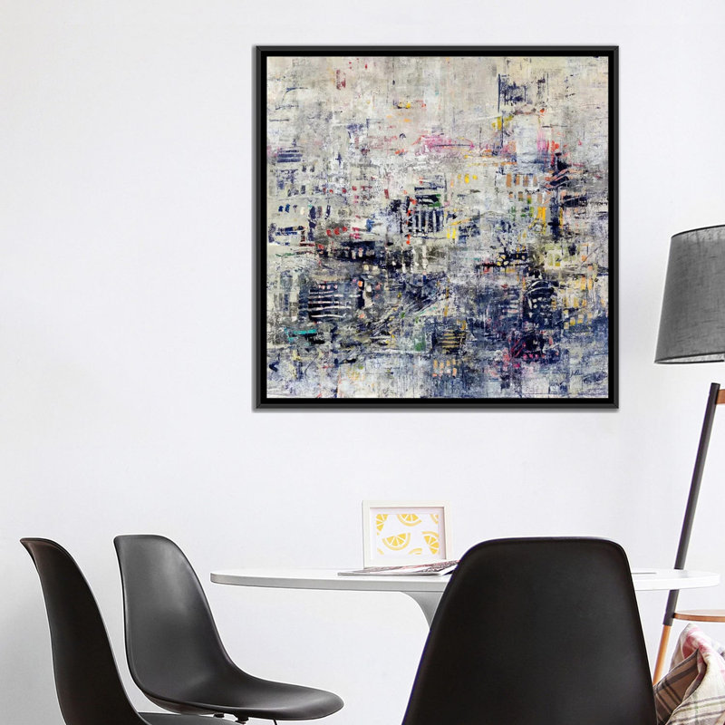 « wé hours », impression sur toile, H 26 po x l 26 po x P 1,5 po, Toile avec cadre noir, Pas de tapis