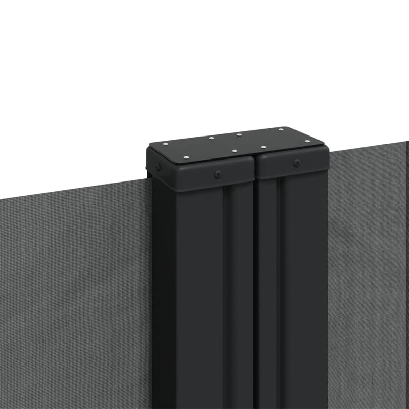 Auvent latéral rétractable Vidaxl anthracite, H 63 po x l 472,4 po, Anthracite
