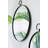 Iron Frame Vertical Round Mirror