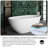 x Freestanding Soaking Plastic / Acrylic Bathtub