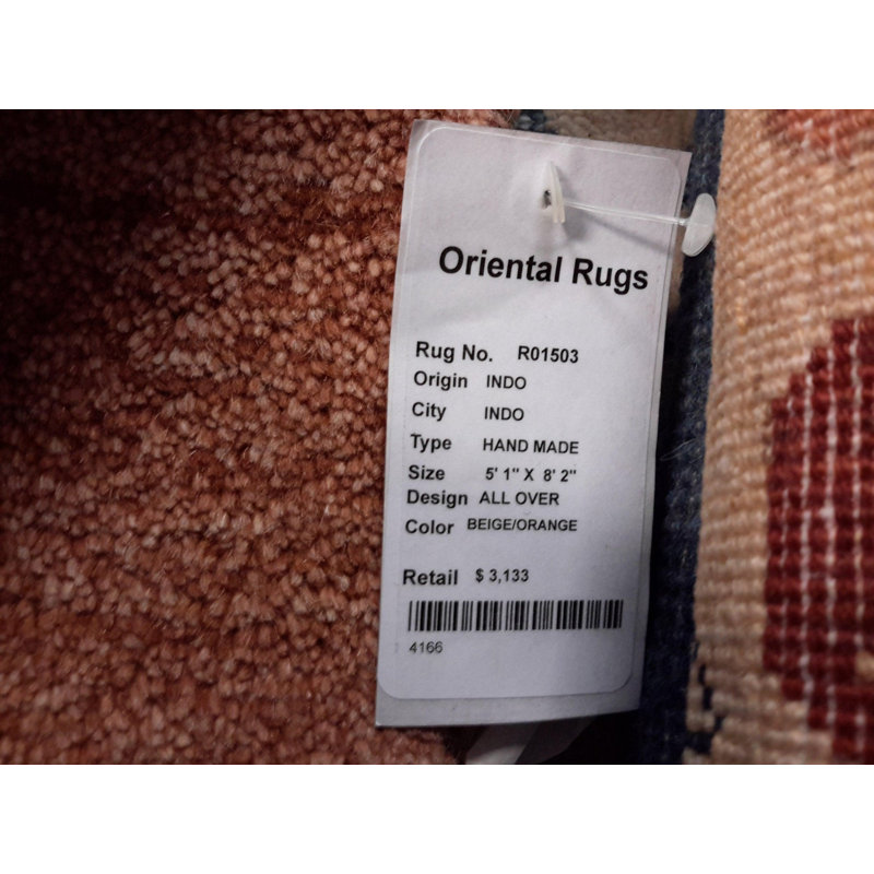 Striped Area Rug in Black