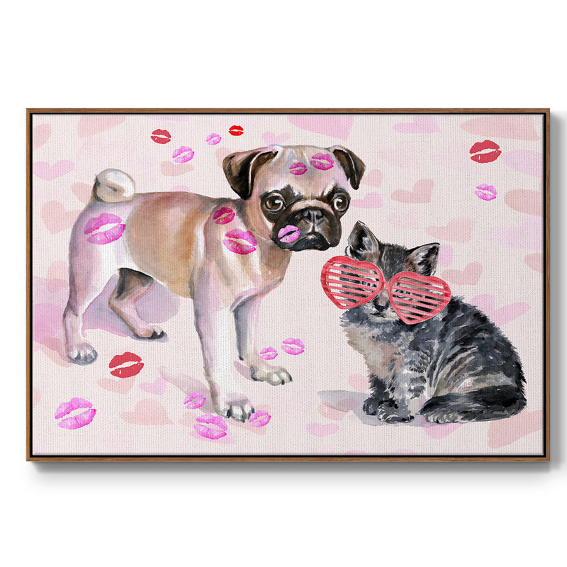 «Cute Couture Collection A», reproduction d'art sur toile, H 27 po x l 41 po x P 2 po, Noyer