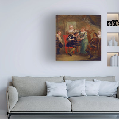 John Vanderbank Don Quixote Washing His Beard Canvas Art