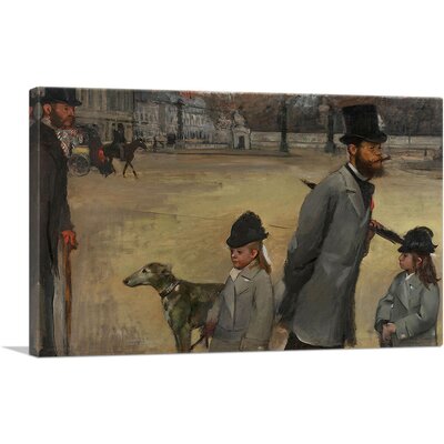 Place De La Concorde 1875 by Edgar Degas - Wrapped Canvas Painting -  ARTCANVAS, DEGAS27-1L-26x18