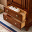 Armoire à bijoux rectangulaire marron + bois manufacturé + métaux
