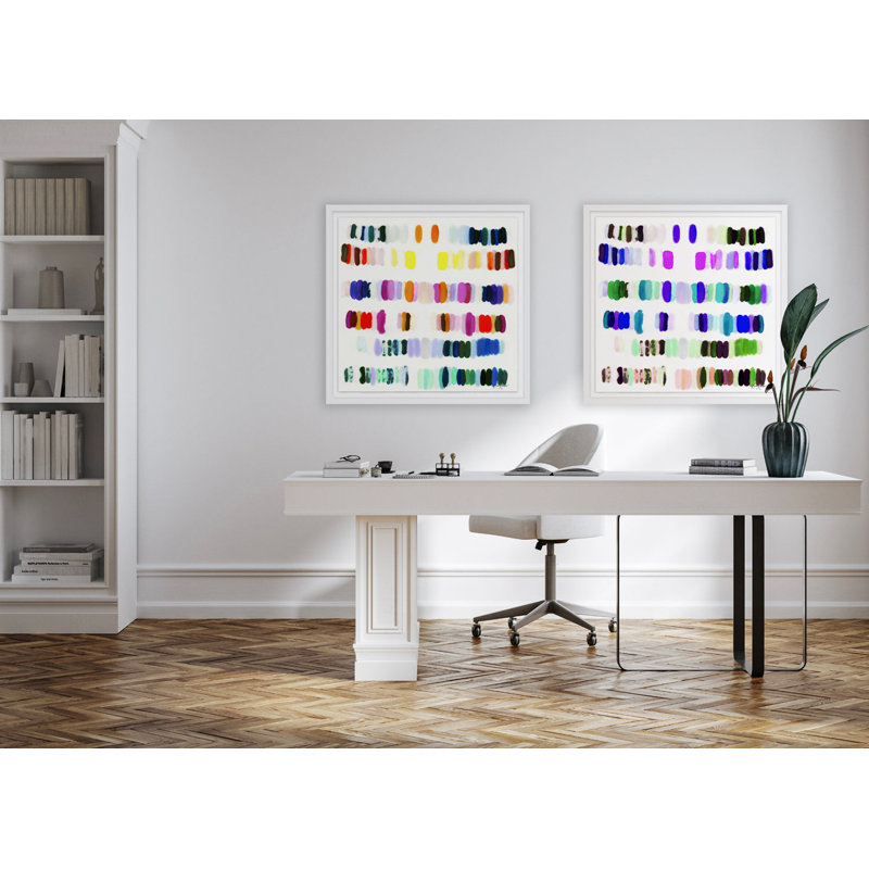 Heavenly Palette 2 #2, White Wood, 24" H x 41" W