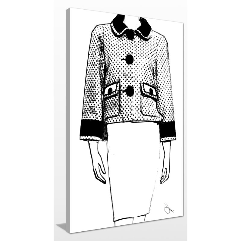 « classic chic 2 », reproduction d’impression sur toile encadrée, H 30 po x l 18 po x P 1 po, Toile tendue