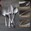 Ensemble de couverts 20 pièces en acier inoxydable avec poignée hexagonale, ustensiles forgés à la main pour la maison, l'hôtel et le restaurant, service pour 4-567197421