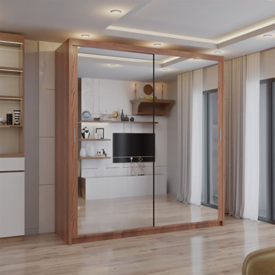 Ashawni 2 Door Laminate Wardrobe
