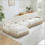 135.6 " Velvet L-Shaped Sectional with Ottoman