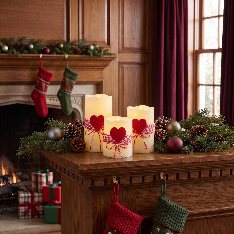 3Pcs LED Flameless Candles with Remote Control