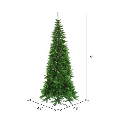 Green Tinsel Fir Tinsel Trees Christmas Tree