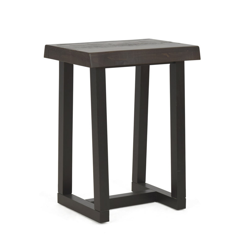 Sehnaz Solid Wood Counter Stool with Solid Wood Frame