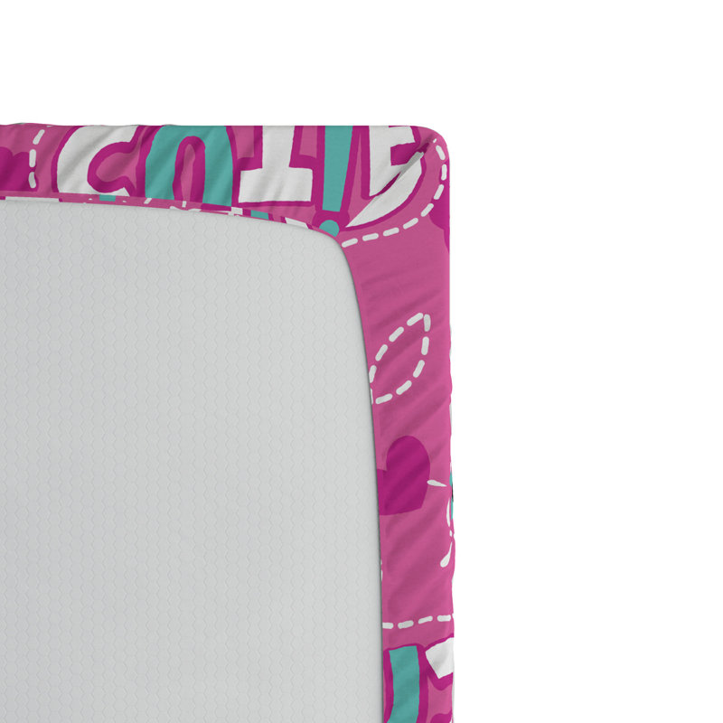 Feminine Microfiber Fitted Sheet, Queen Fitted Sheet