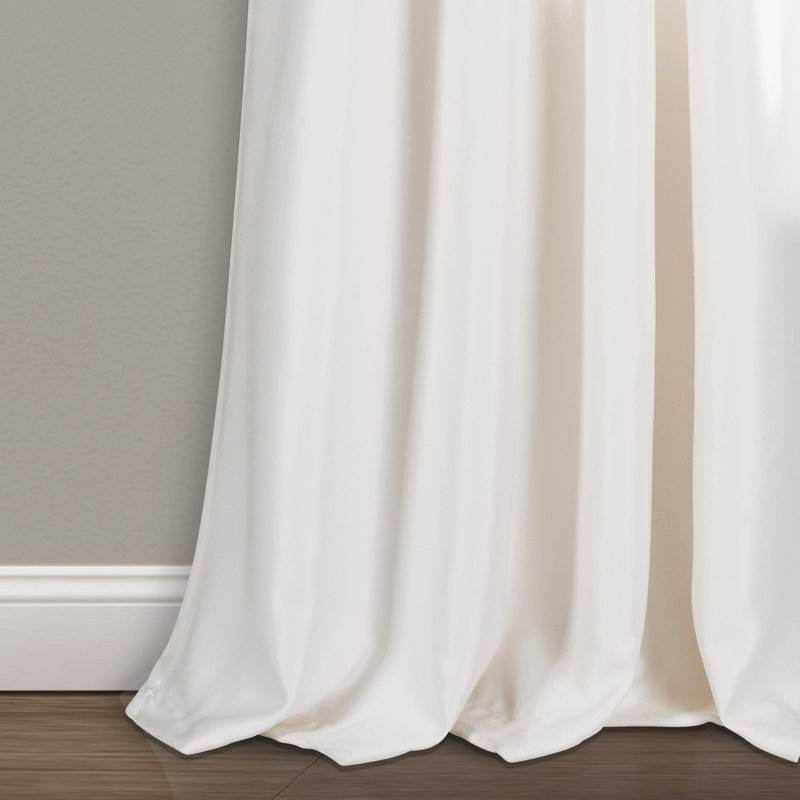 Room Darkening Curtain Pair, Red/White, 132cm W x 160cm L