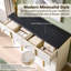 Commode moderne 8 tiroirs, commode de chambre à coucher avec panneau arqué-1336073601