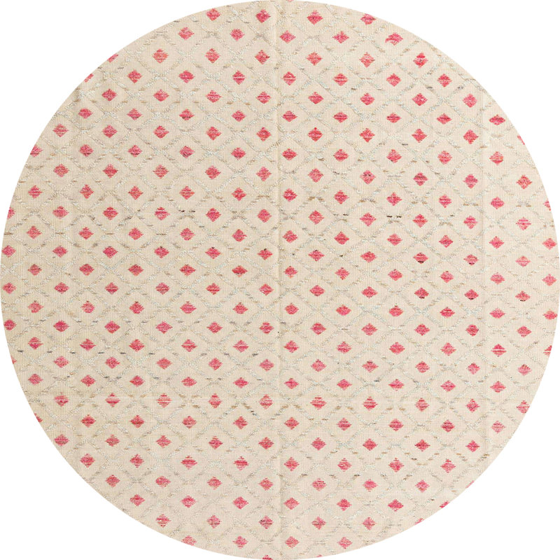 Abstract Indoor Rug, Round 7'