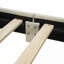 Lit plateforme tapissier grand et simple TG, lit mère et enfant, similicuir-98003753