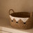 Seagrass Storage Baskets Set of 2 Macrame Fringe Tassels Rope Handles Boho Home Organizer
