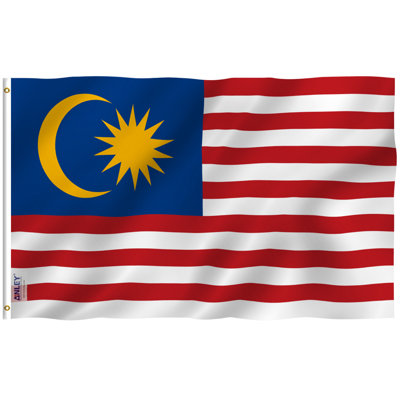 Malaysia Flag Polyester 36 x 60 in. House Flag
