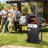 Steel Freestanding Propane Gas Pizza Oven in Black