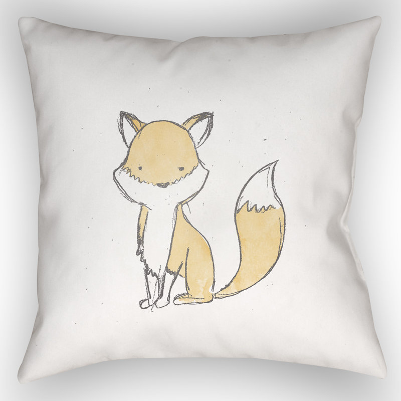 Throw Pillow, 18" H x 18" W x 4" D, Deer