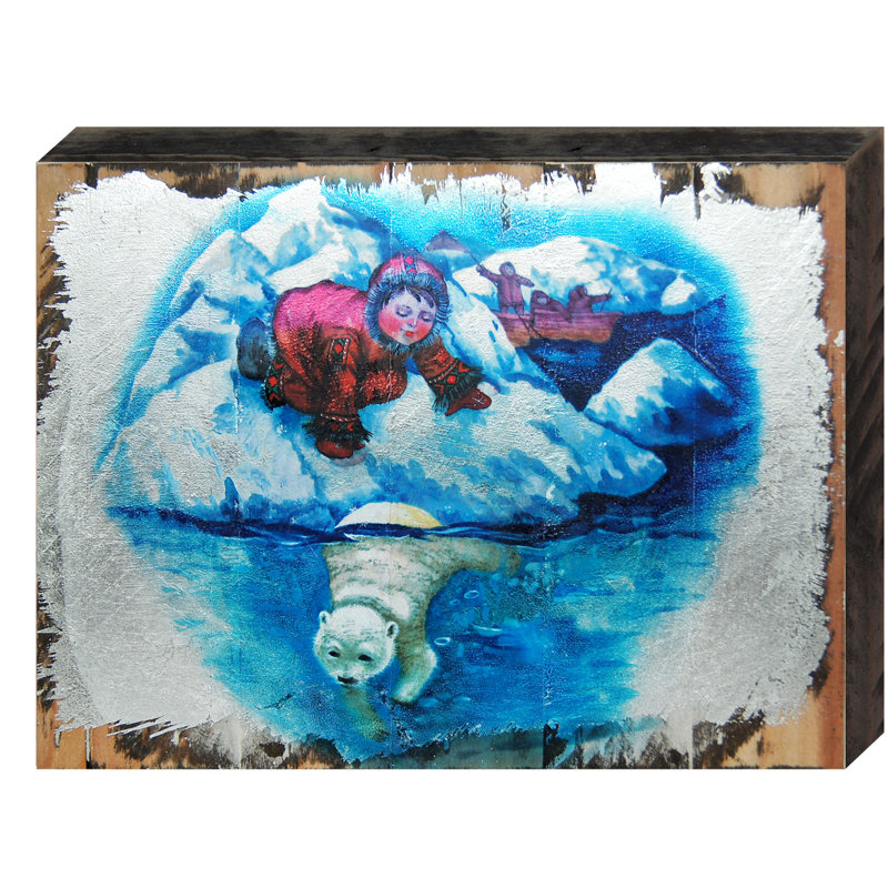 Décoration murale en alaska garçon wpolar ours