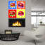  «Lips 3» par Mark Ashkenazi, art mural en verre acrylique, 12 po x 12 po-101620293