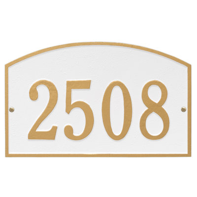 Legacy 1-Line Wall Address Plaque