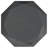 Pringle Grey Octagonal Solid Mango Wood Side Table-334890460