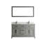  Ensemble de meuble-lavabo double 60 "avec miroir 60"-707484719