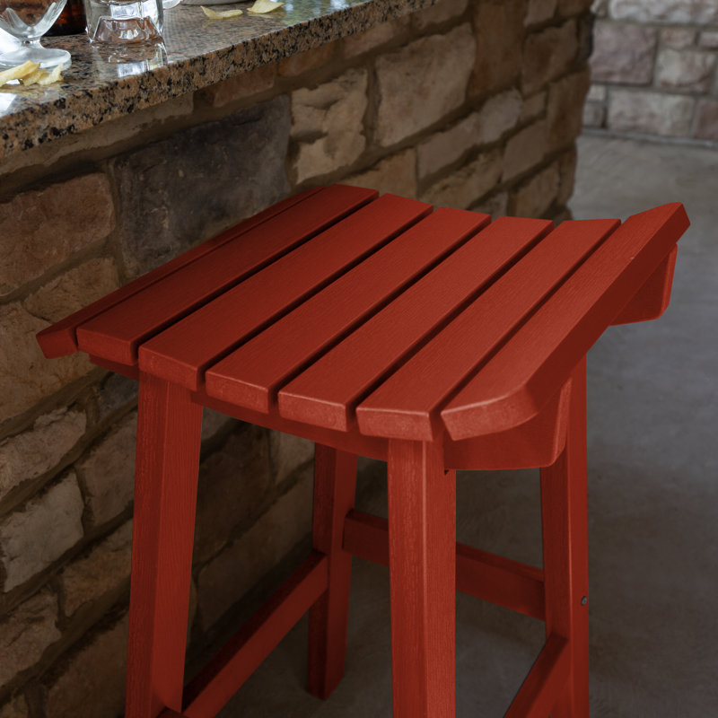 Tabouret Preet, Rouge rustique
