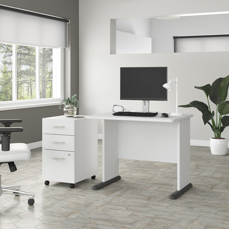Ensemble de bureau d'ordinateur Studio A, Blanc