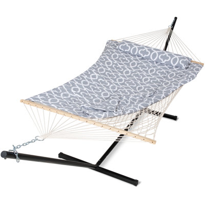 Mejias 2 Person Spreader Bar Hammock with Stand