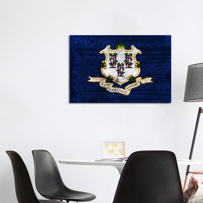 Connecticut (U.S. Constitution) - Wrapped Canvas Print