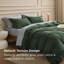 Ensemble de housse de couette 100% coton délavé Bedsure - ensemble de literie minimaliste en coton pour toutes les saisons (ensemble de 3)-109918983-106246591
