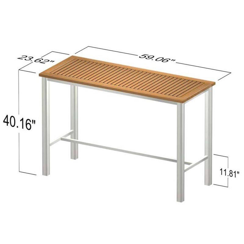 Table de salle à manger en métal