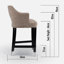 Upholstered Wooden Frame Bar Stool-165653595