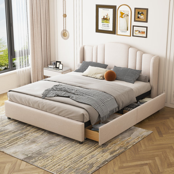 Red Barrel Studio® Roszetta Upholstered Storage Bed | Wayfair