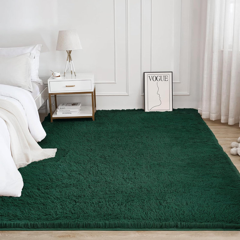 Rectangle Kiyohiko Commercial Use Area Rug with Non-Slip Backing, Rectangle 5' x 8'