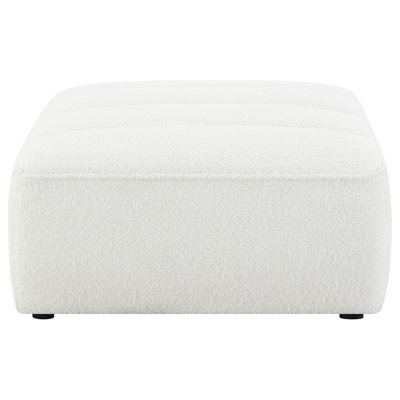 Sunny Natural Square Upholstered Ottoman
