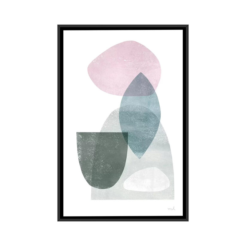 « rêve iv », reproduction d’impression sur toile tendue, H 26 po x l 18 po x P 1,5 po, Toile avec cadre noir, Pas de tapis