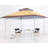 10x10 Canopy Frame with Double Ventilated Top, with Ropes and Stakes for Outdoor Activities(Beige)
